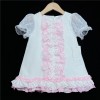 Baby Girl Waffle Pink Frilly Dress "2154 Pink"