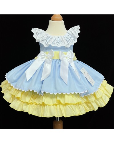 Baby Girl Blue with Yellow...