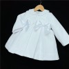 Baby Girl White Waffle Jacket Satin Bows "ABR001 W"