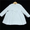 Baby Girl White Waffle Jacket Satin Bows "ABR001 W"