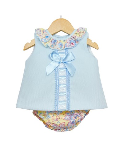 Baby Girl Blue Waffle Open...