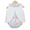 Baby Girl Pink Waffle Open Back Dress with Pants "LM023 P"