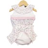Baby Girl Pink Floral Dress with Big Bow Pants "LM028"