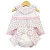 Baby Girl Pink Floral Dress with Big Bow Pants "LM028"