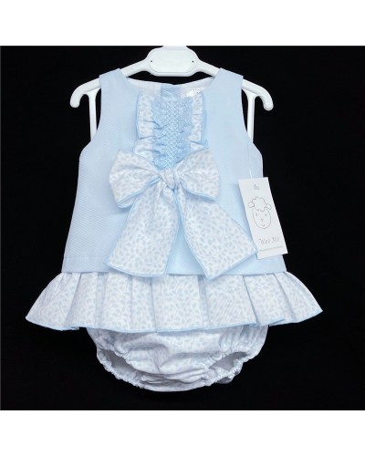Baby Girl Blue Waffle Dress...