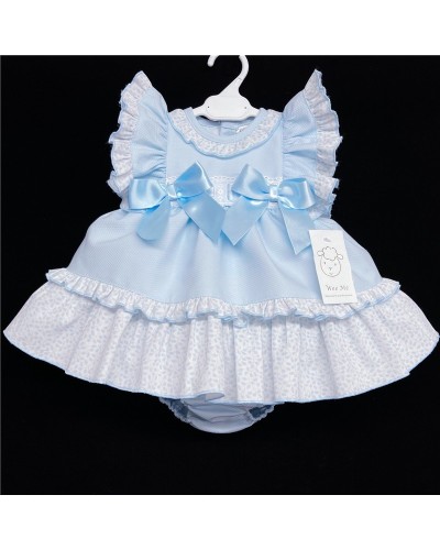 Baby Girl Blue Waffle Puff...