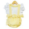 Baby Girl yellow Frilly Back Romper with Shirt "LM2214"