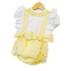 Baby Girl yellow Frilly Back Romper with Shirt "LM2214"