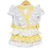 Baby Girl yellow Frilly Back Romper with Shirt "LM2214"