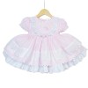 Baby Girl Pink Puff Ball Dress Butterfly Ornament "2140 Pink"