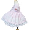 Baby Girl Pink Puff Ball Dress Butterfly Ornament "2140 Pink"