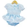 Baby Girl Blue Frilly Skirt with Lace Top "MYD2204B"