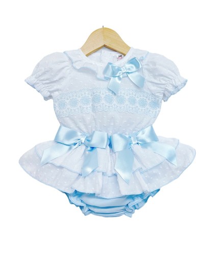 Baby Girl Blue Frilly Skirt...