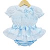 Baby Girl Blue Frilly Skirt with Lace Top "MYD2204B"