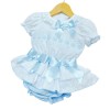 Baby Girl Blue Frilly Skirt with Lace Top "MYD2204B"