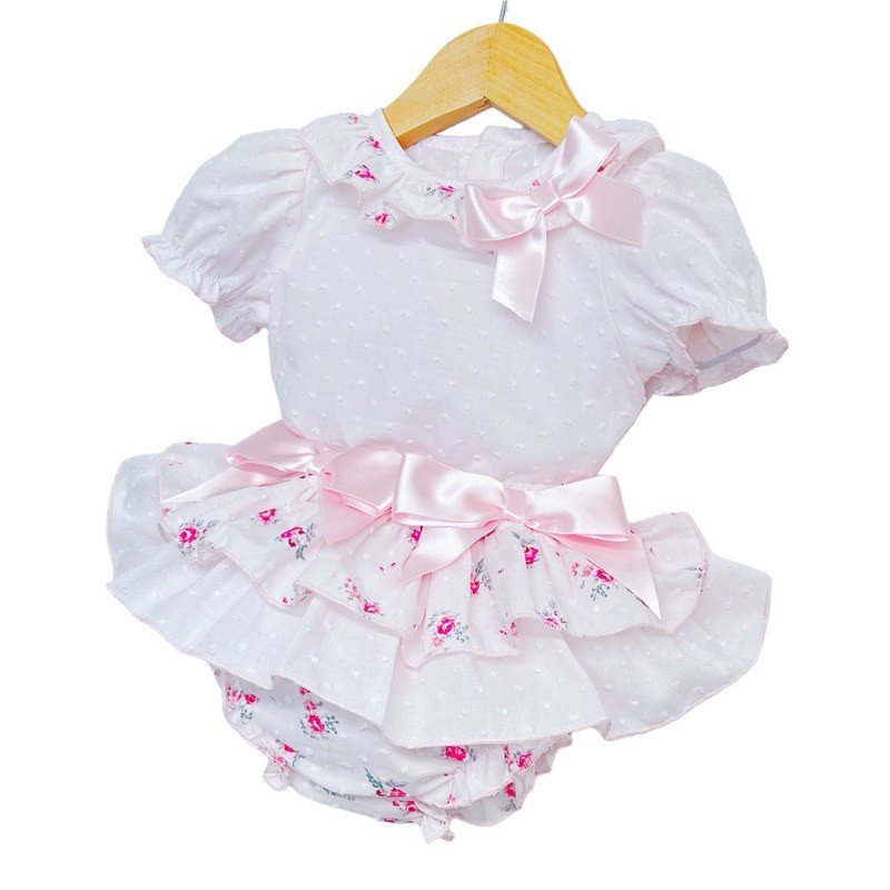 Baby Girl Floral Frilly Skirt with Shirt "MYD3000"