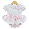 Baby Girl Pink Stripe Frilly Skirt with Shirt "MYD3001"
