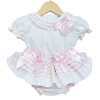 Baby Girl Pink Stripe Frilly Skirt with Shirt "MYD3001"