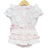 Baby Girl Pink Stripe Frilly Romper with Shirt "MYD8802"