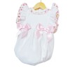 Baby Girl Pink Spotty Frilly Shoulder Romper "MYD2214"