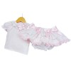Baby Girl Pink Floral Lacey Skirt with Shirt "MYD2220"