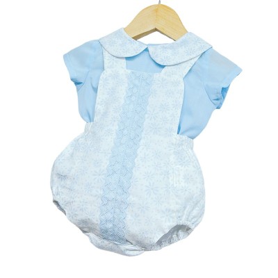 Baby Boy Blue Romper with Blue Shirt "MYD2221"