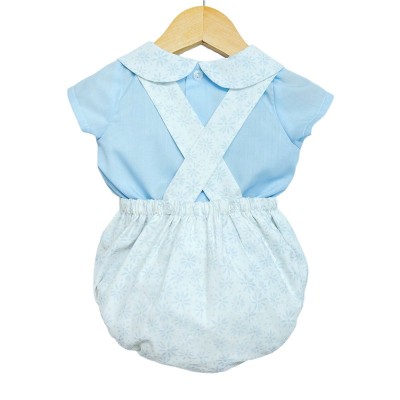 Baby Boy Blue Romper with Blue Shirt "MYD2221"