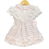 Baby Girl Pink Stripe Pinafore with Shirt "MYD8804"