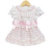 Baby Girl Pink Stripe Pinafore with Shirt "MYD8804"