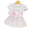 Baby Girl Pink Stripe Pinafore with Shirt "MYD8804"