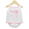 Baby Girls Pink Waffle A Line Dress Set "LM013P"