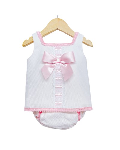 Baby Girls Pink Waffle A...