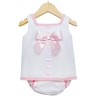 Baby Girls Pink Waffle A Line Dress Set "LM013P"