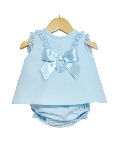 Baby Girl Blue Waffle Open...