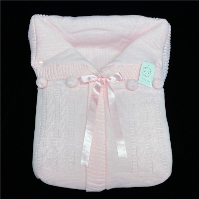 Knitted Sleeping Bag "BN01 Baby Pink"
