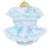 Baby Girl Blue Frilly Skirt with Smocked Shirt "MYD2203B"