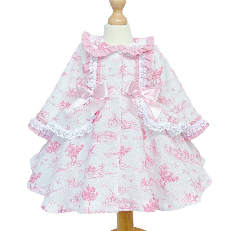 Baby Girl Pink Puff Ball Summer Jacket "MYD871"