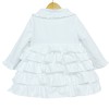 Baby Girl White Spanish Puff Ball Ruff Jacket "MYD402 White"