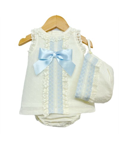Baby Girl Cream Lacey Dress...