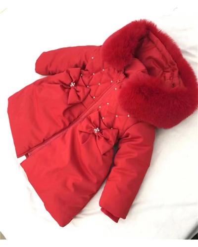 Baby Girls Winter Coat Fur...