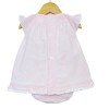 Baby Girl Pink Smocked Collar Dress with Pants "LM2219 P"