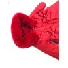 Baby Girls Winter Coat Fur Trim "MYD403 Red"