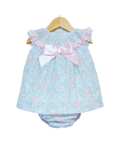 Baby Girl Blue Pink Floral...