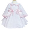 Baby Girls Pink Floral Waffle Puff Jacket "MYD806P"