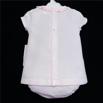 Baby Girl Pink A Line Dress with Pants Satin Bow "MYD603A"