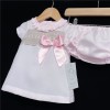 Baby Girl Pink A Line Dress with Pants Camel Lace "MYD600A"