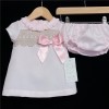 Baby Girl Pink A Line Dress with Pants Camel Lace "MYD600A"
