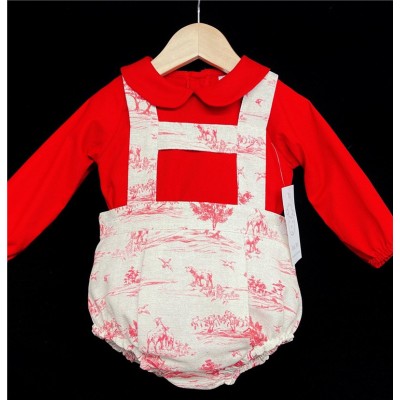 Baby Boys Romper Suit "MYD842 Red"