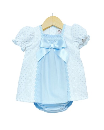 Baby Girl Blue Waffle Dress...