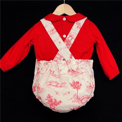 Baby Boys Romper Suit "MYD842 Red"